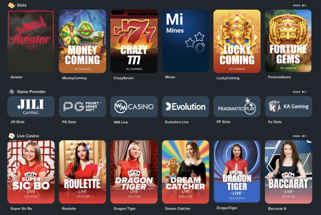 Games in Lotus11 App